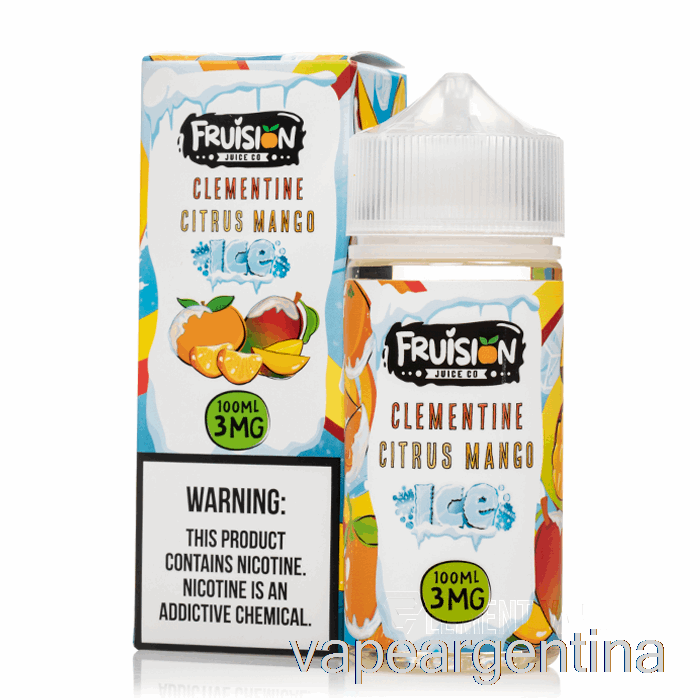 Clementina Helada Mango Cítrico - Fruision Jugo Co - 100ml 3mg Vape Argentina